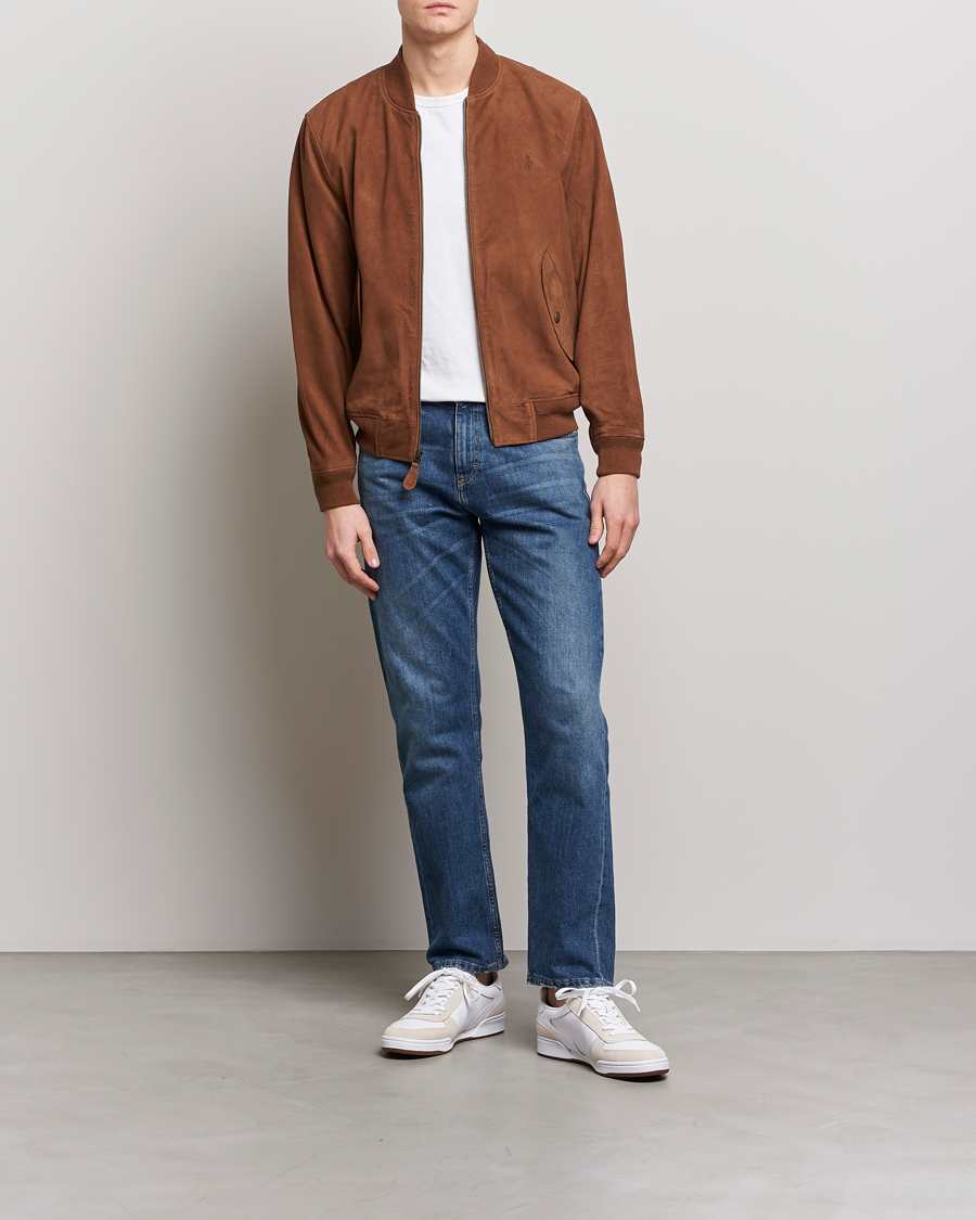 Heren | Jassen | Polo Ralph Lauren | Gunners Lined Suede Bomber Jacket Country Brown