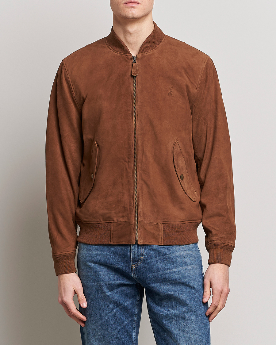 Heren | Jassen | Polo Ralph Lauren | Gunners Lined Suede Bomber Jacket Country Brown