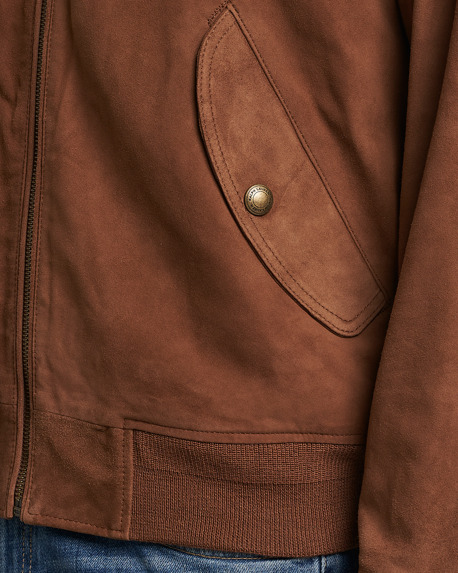 Heren | Jassen | Polo Ralph Lauren | Gunners Lined Suede Bomber Jacket Country Brown