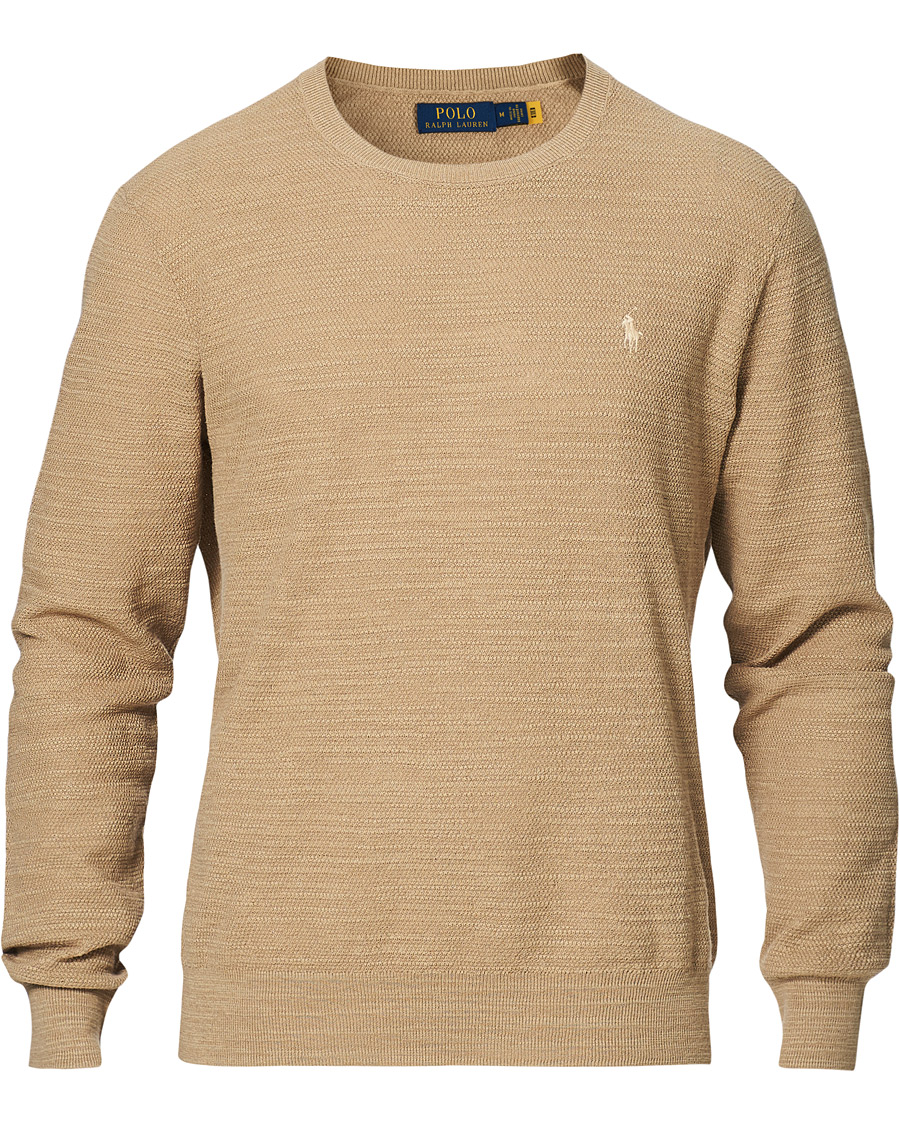 Heren | Truien | Polo Ralph Lauren | Cotton/Linen Knitted Sweater Vintage Khaki