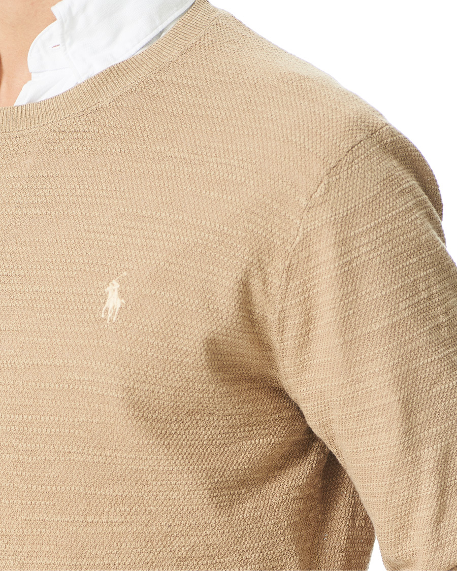 Heren | Truien | Polo Ralph Lauren | Cotton/Linen Knitted Sweater Vintage Khaki