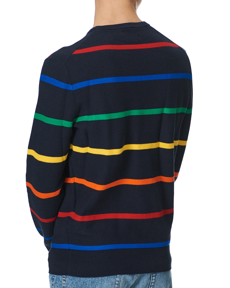 Heren | Truien | Polo Ralph Lauren | Pima Cotton Stripe Crew Neck Pullover Navy Multi