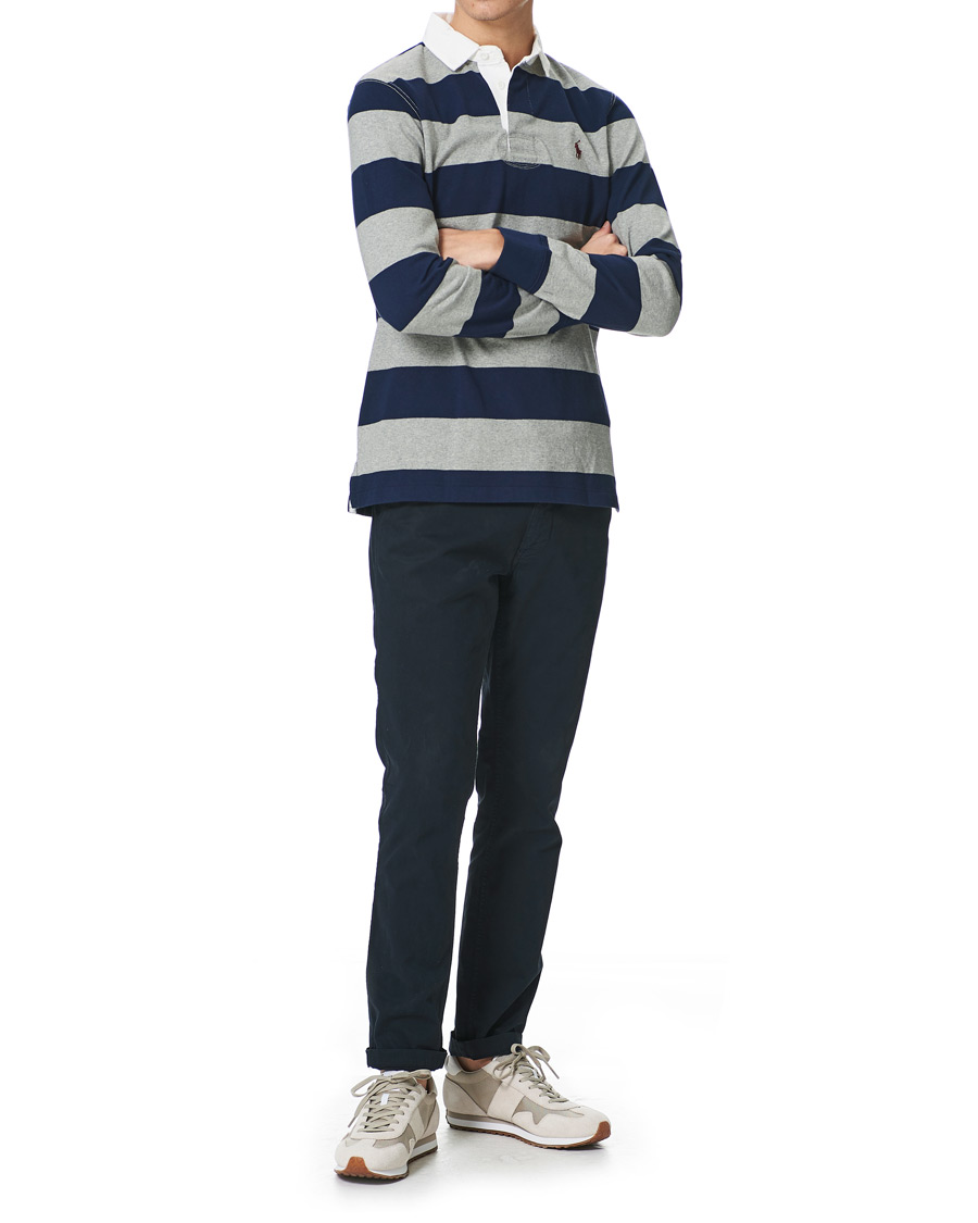 Heren | Truien | Polo Ralph Lauren | Striped Rugger Light Grey/Navy