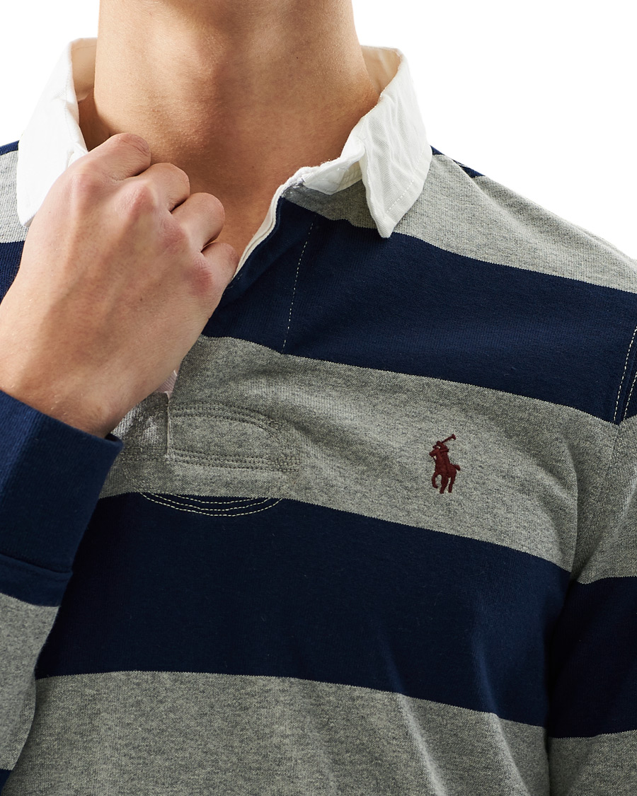 Heren | Truien | Polo Ralph Lauren | Striped Rugger Light Grey/Navy