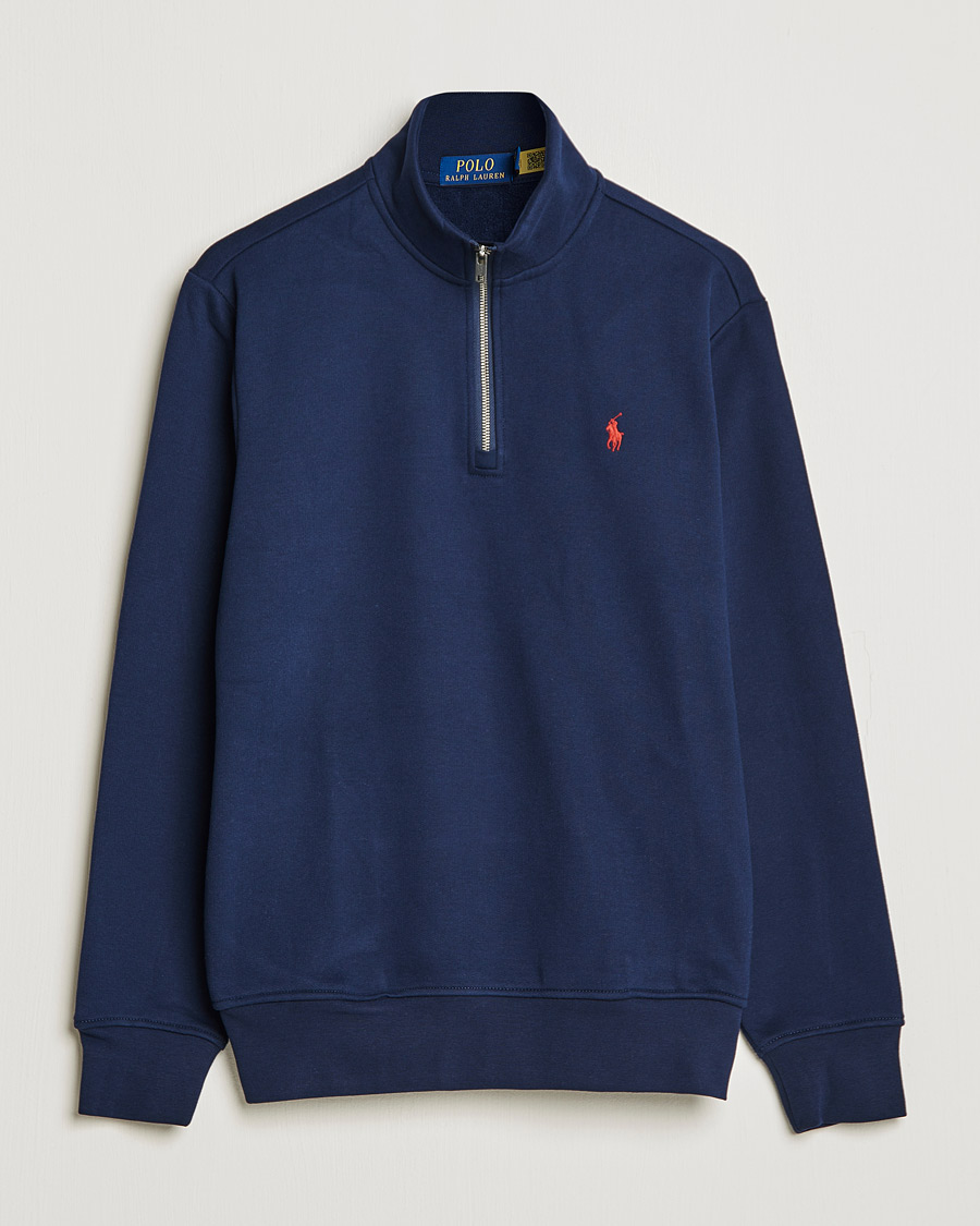 Heren | Truien | Polo Ralph Lauren | Fleece Jersey Half Zip Cruise Navy