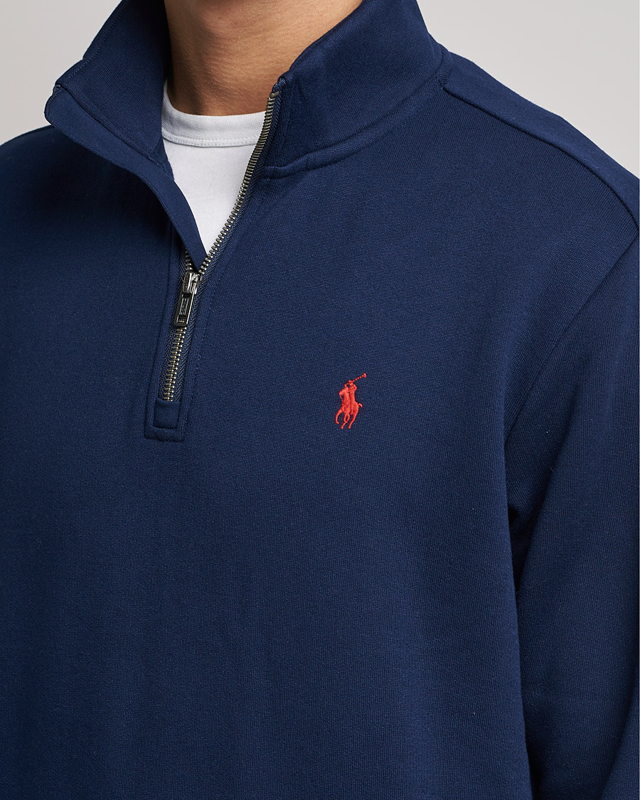 Heren | Truien | Polo Ralph Lauren | Fleece Jersey Half Zip Cruise Navy