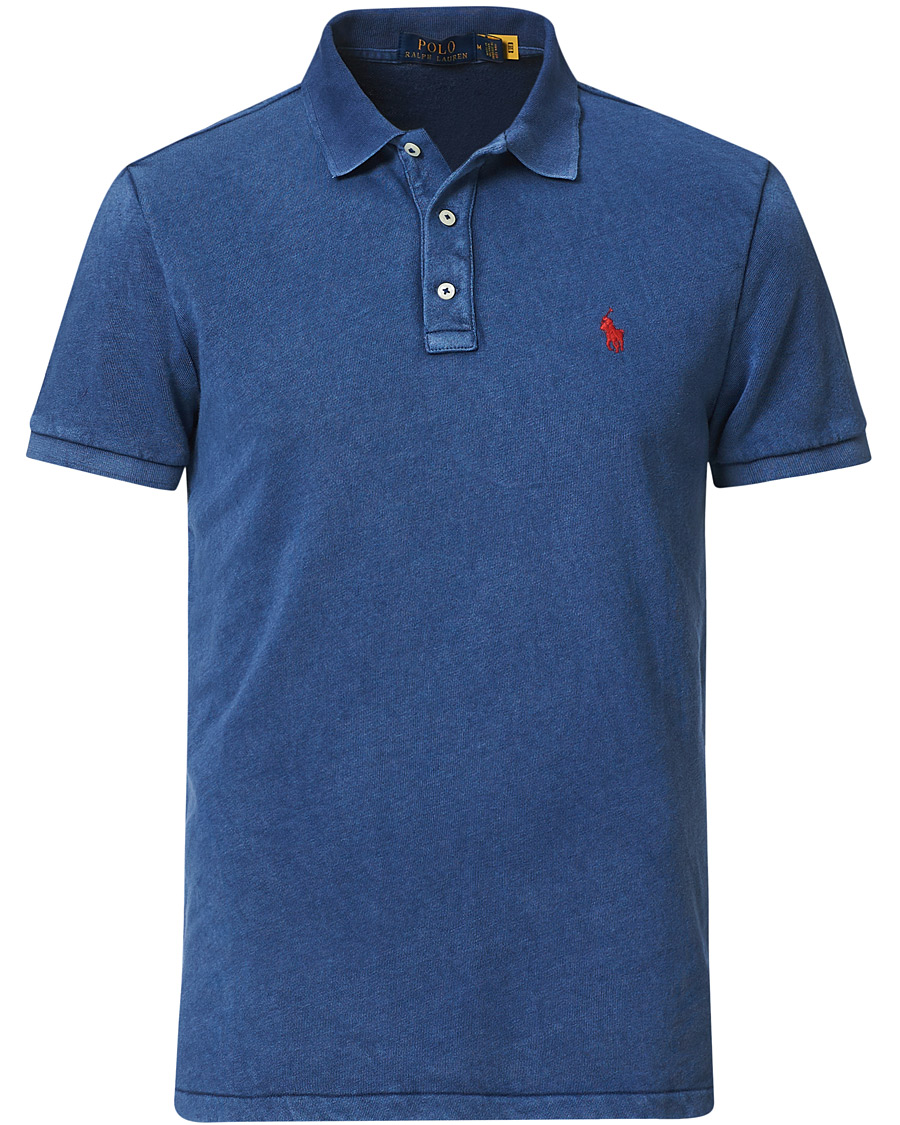 Heren | Polo's | Polo Ralph Lauren | Custom Fit Spa Terry Polo Light Navy