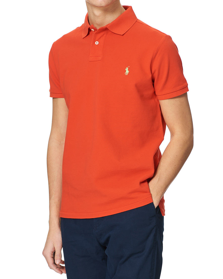 Heren | Polo's | Polo Ralph Lauren | Custom Slim Fit Polo Tomato Red
