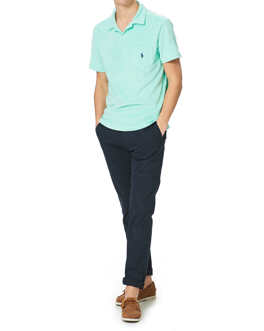 Heren | Polo's | Polo Ralph Lauren | Lightweight Cotton Terry Polo Aqua Verde