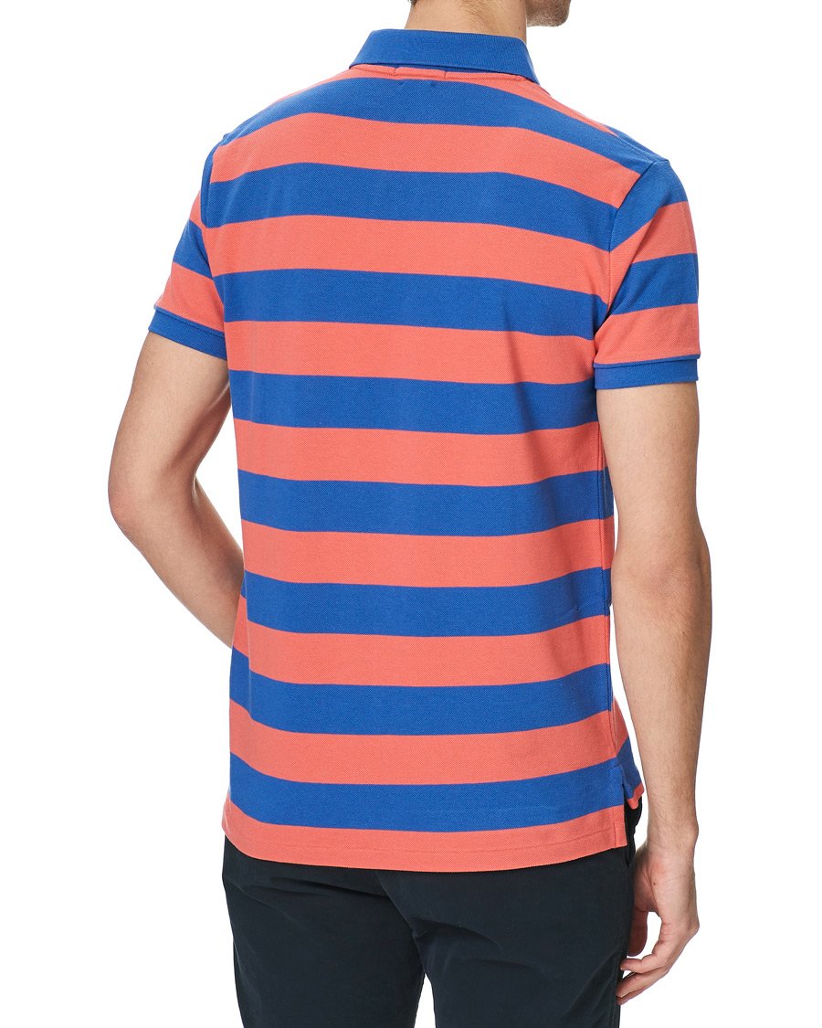 Heren | Polo's | Polo Ralph Lauren | Custom Slim Fit Striped Polo Red/Blue