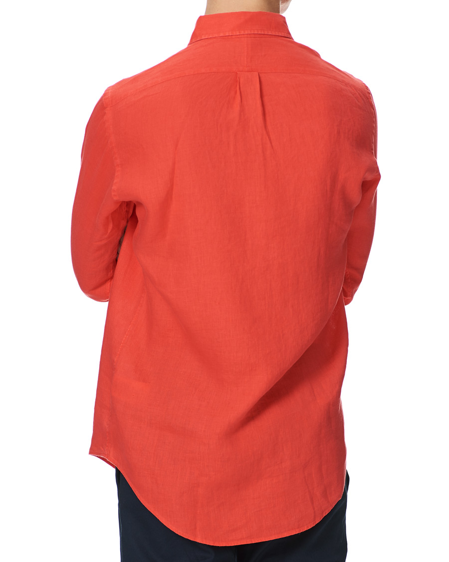 Heren | Overhemden | Polo Ralph Lauren | Custom Fit Linen Button Down Shirt Racing Red