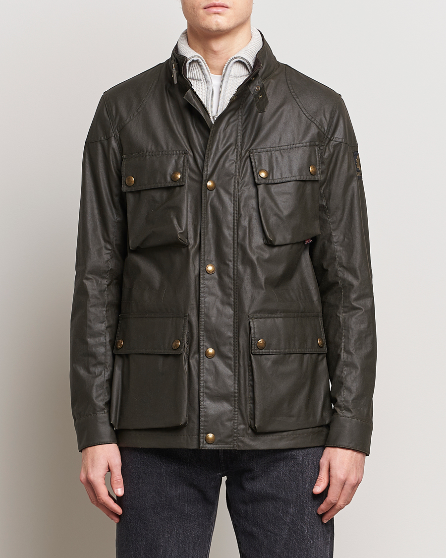 Heren | Best of British | Belstaff | Fieldmaster Waxed Jacket Faded Olive