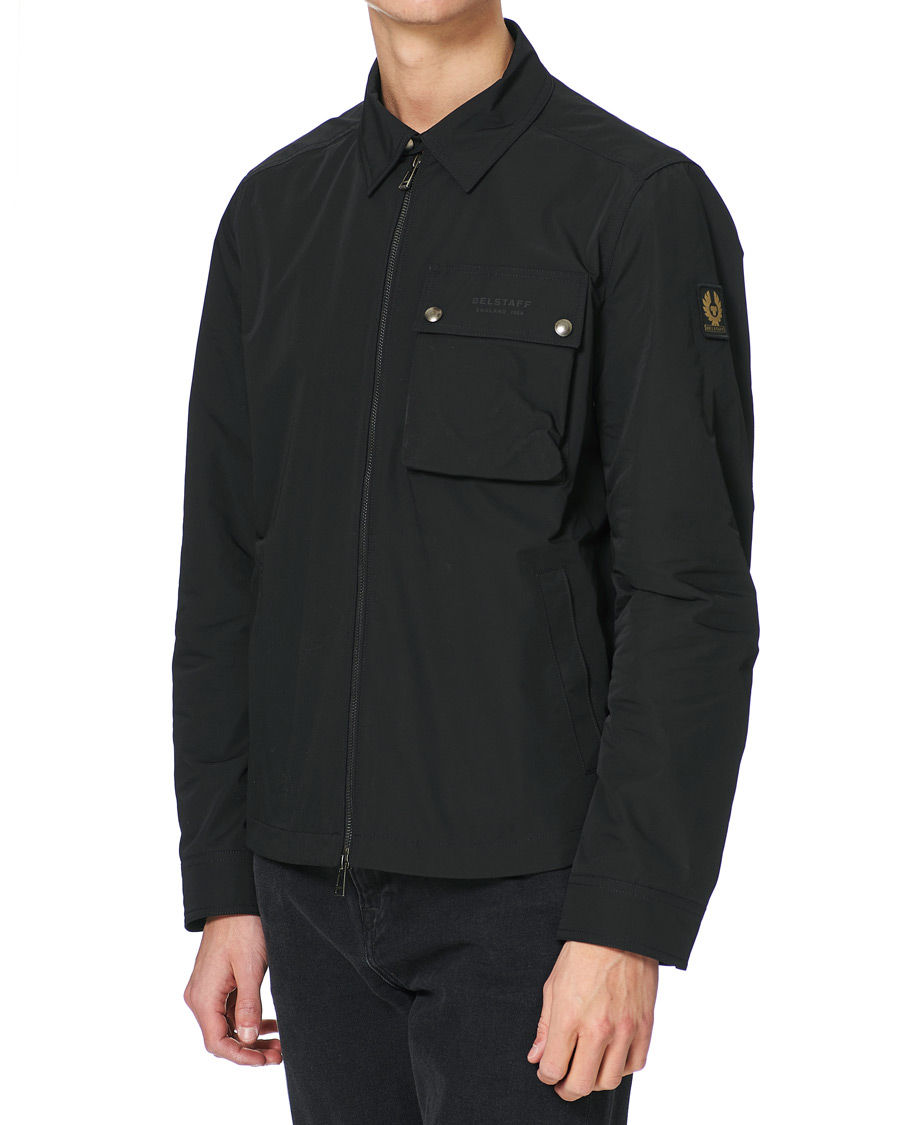 Heren | Overhemden | Belstaff | Wayfare Memory Shell Zip Overshirt Black