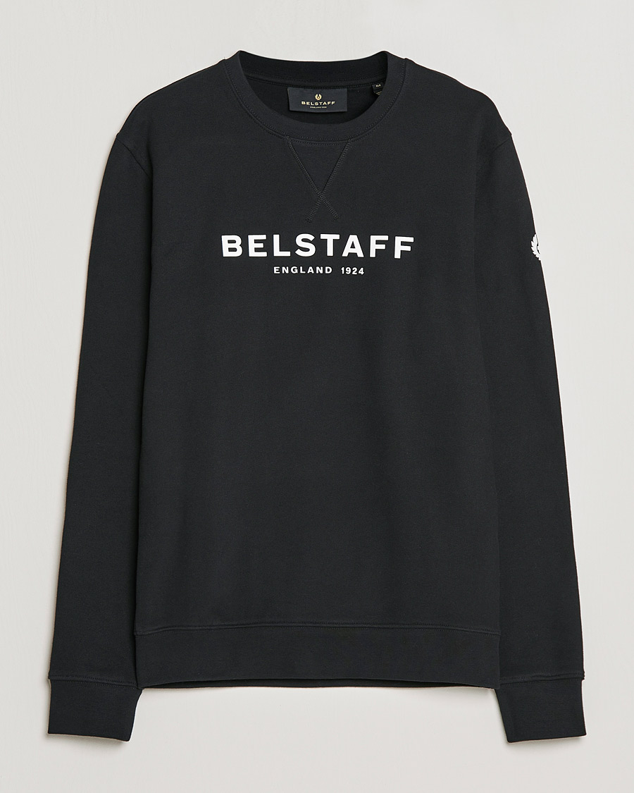 Heren | Truien | Belstaff | 1924 Crew Neck Logo Sweat Black