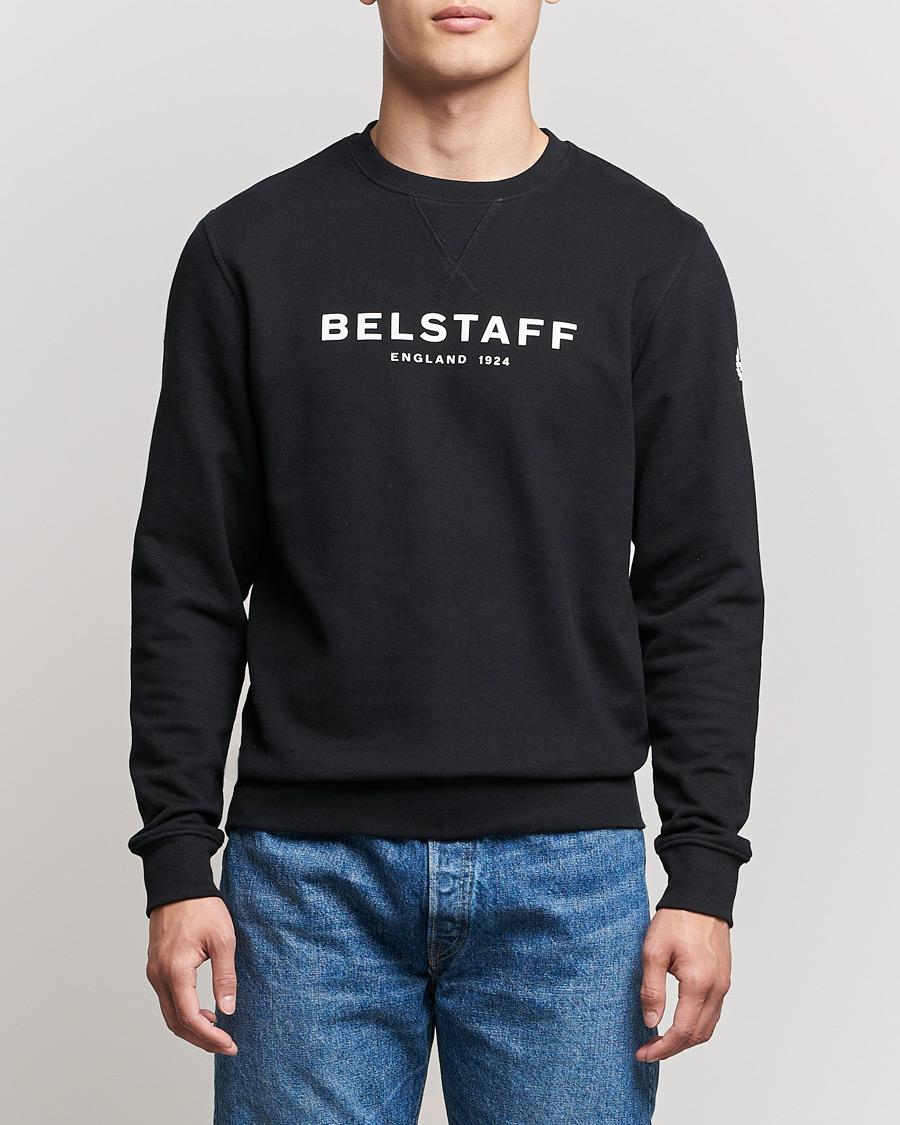 Heren | Truien | Belstaff | 1924 Crew Neck Logo Sweat Black