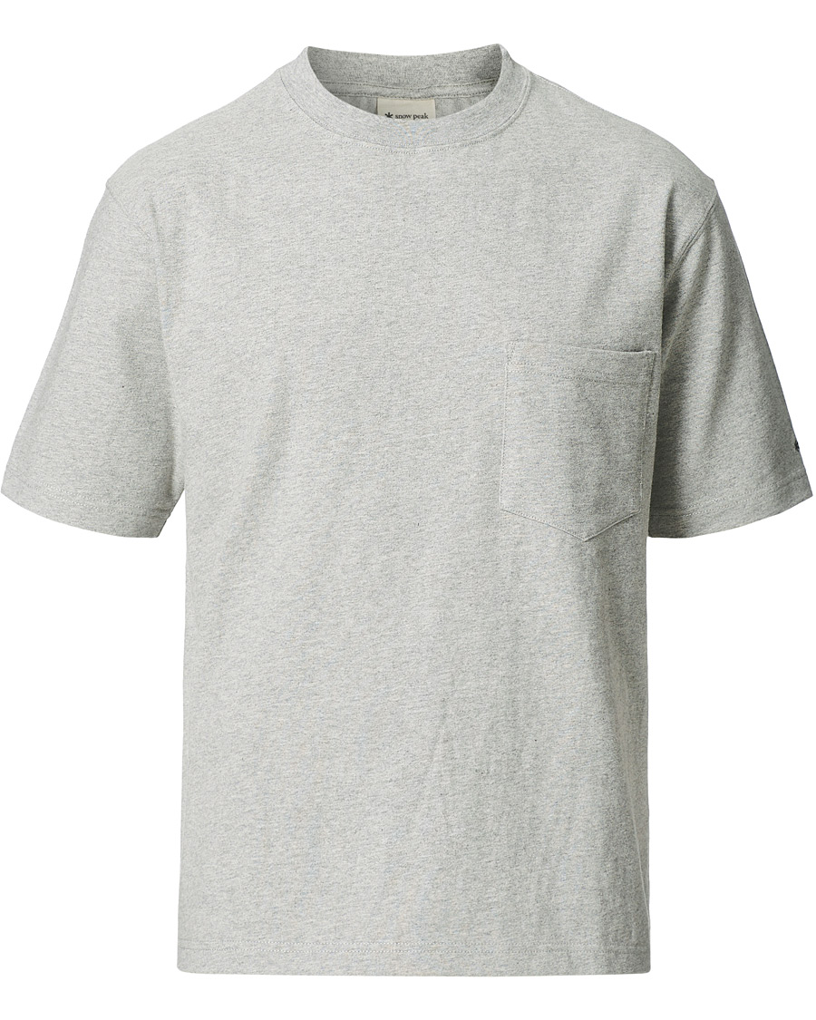 Heren | T-shirts | Snow Peak | Recycled Cotton T-Shirt Medium Grey