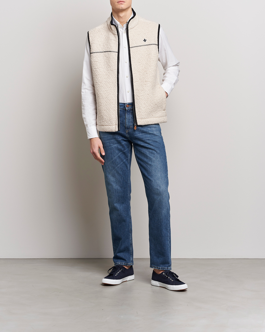 Heren | Gilets | Morris | Whitfield Pile Vest White