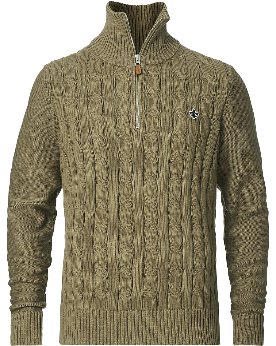 Heren | Truien | Morris | Marlebone Cable Half-Zip Green