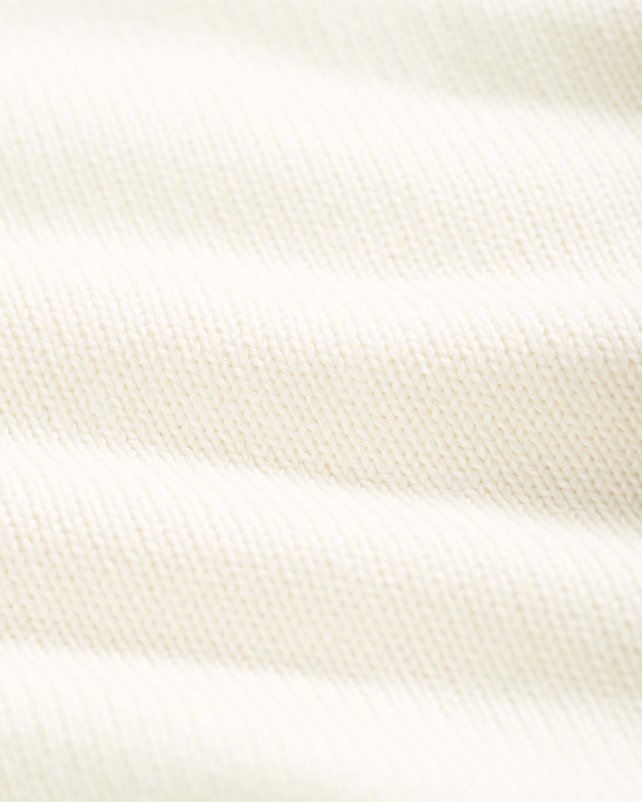 Heren | Truien | Morris | Norton Logo Knitted Half-Zip Off White