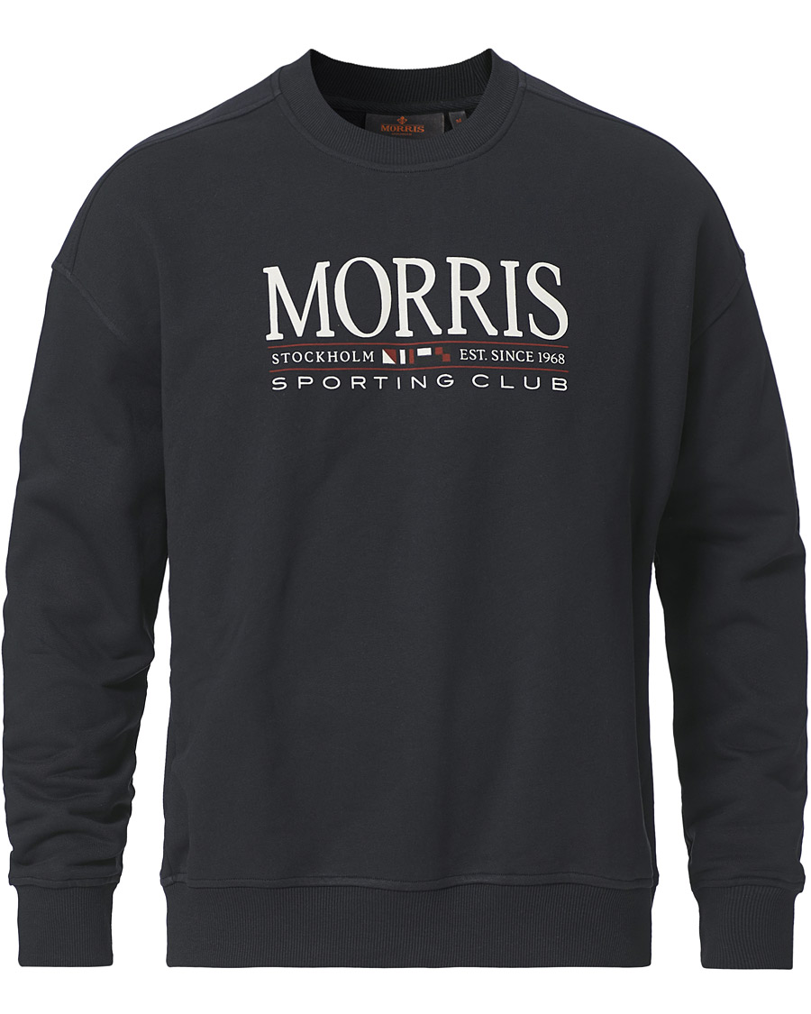 Heren | Truien | Morris | Buxton Logo Sweatshirt Navy