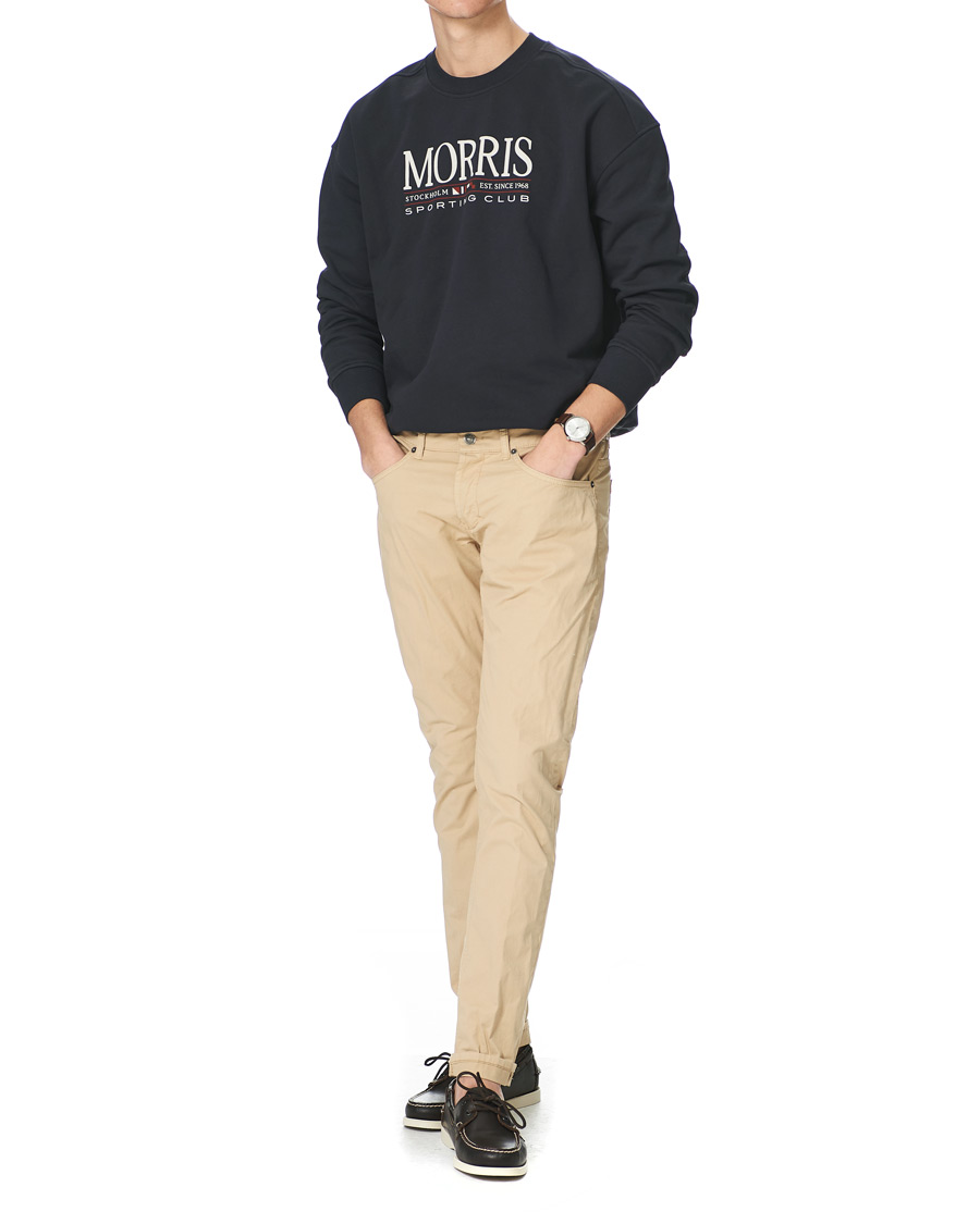 Heren | Truien | Morris | Buxton Logo Sweatshirt Navy