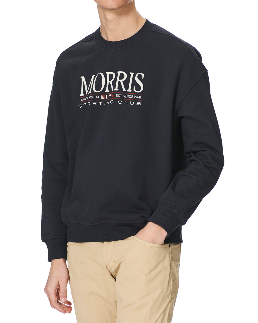 Heren | Truien | Morris | Buxton Logo Sweatshirt Navy