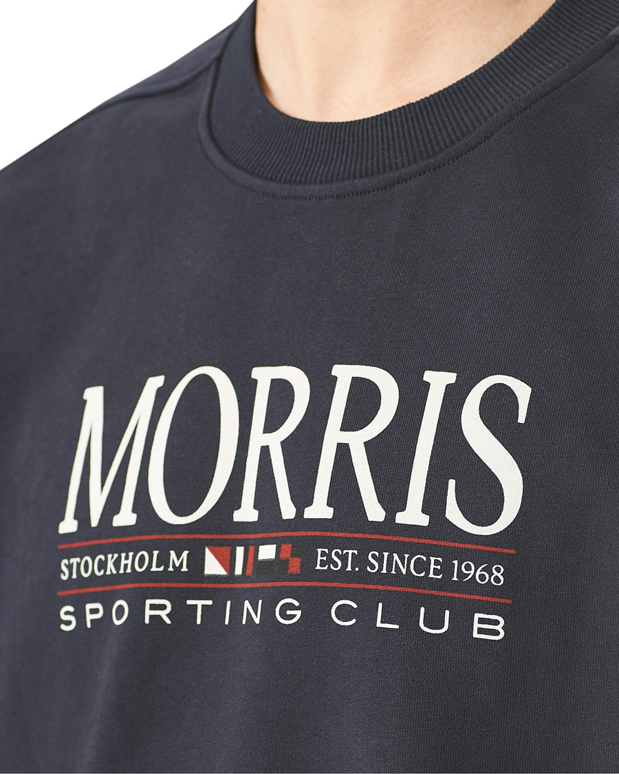 Heren | Truien | Morris | Buxton Logo Sweatshirt Navy