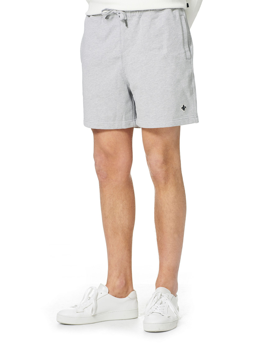 Heren | Korte broek | Morris | Darell Sweatshorts Light Grey Melange