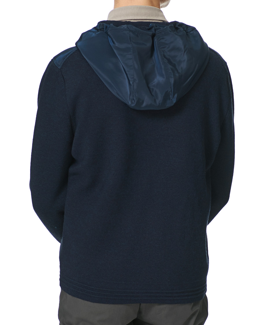 Heren | Jassen | Morris Heritage | Remington Knitted Hybrid Jacket Navy