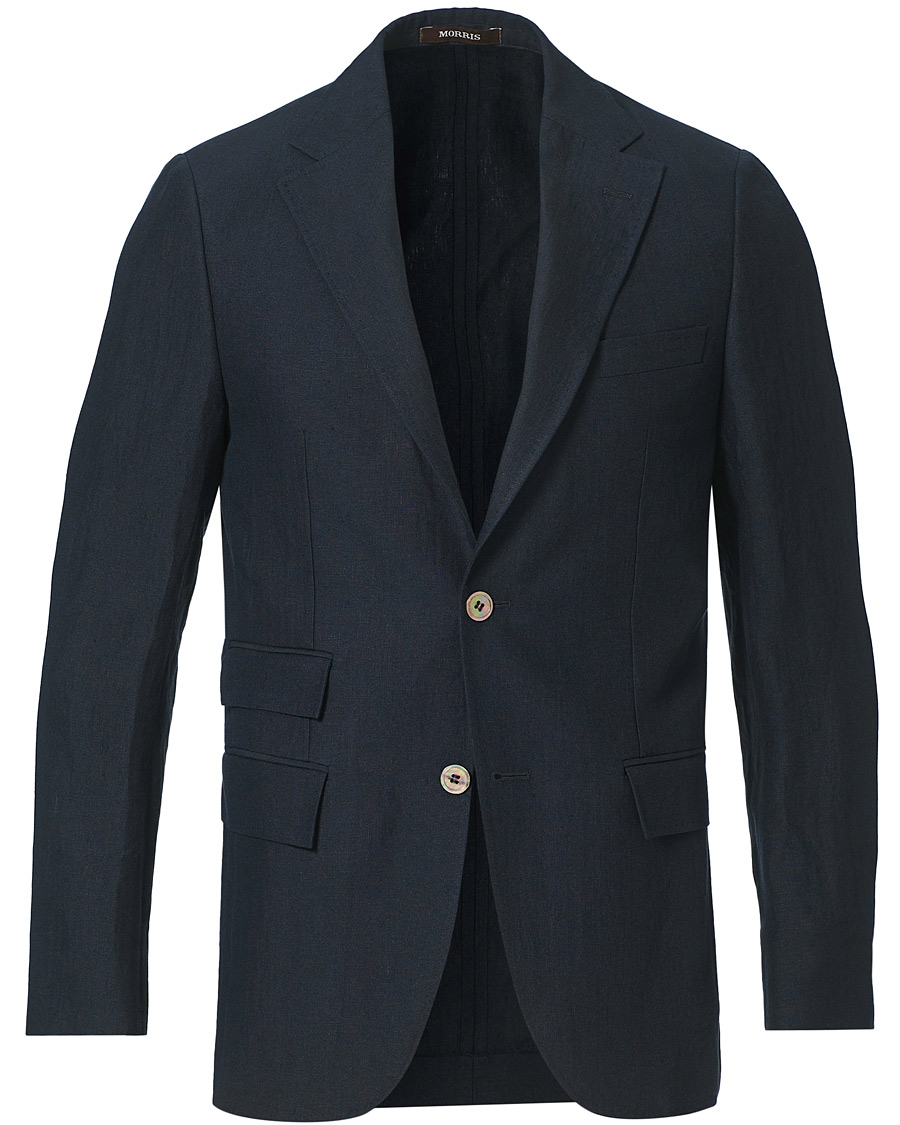 Heren | Blazers | Morris Heritage | Keith Linen Suit Blazer Navy