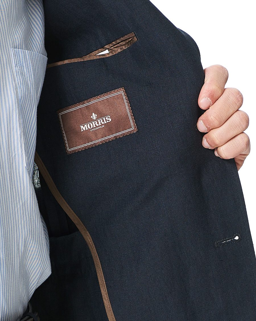 Heren | Blazers | Morris Heritage | Keith Linen Suit Blazer Navy