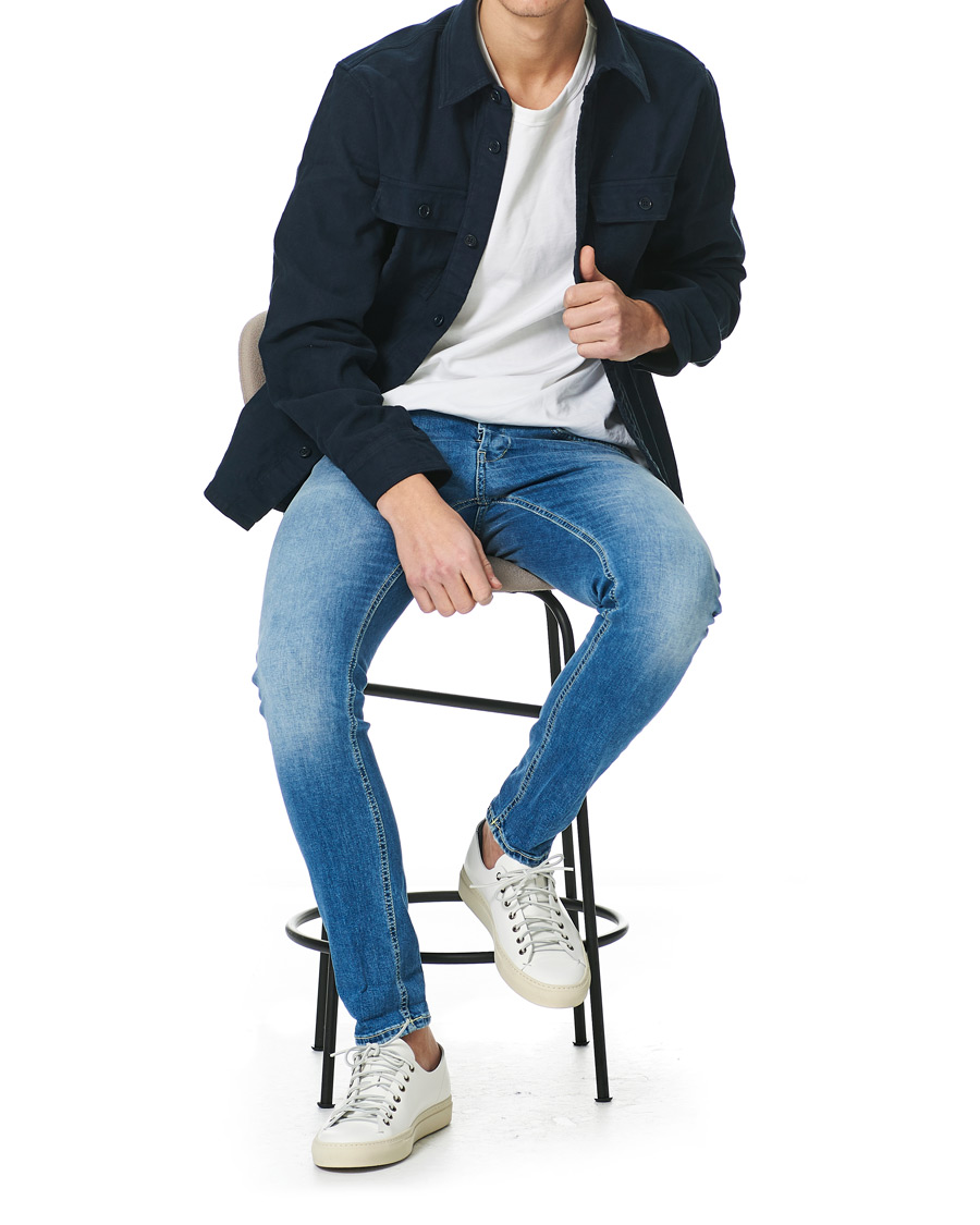Heren | Jeans | Dondup | George Jeans Medium Blue