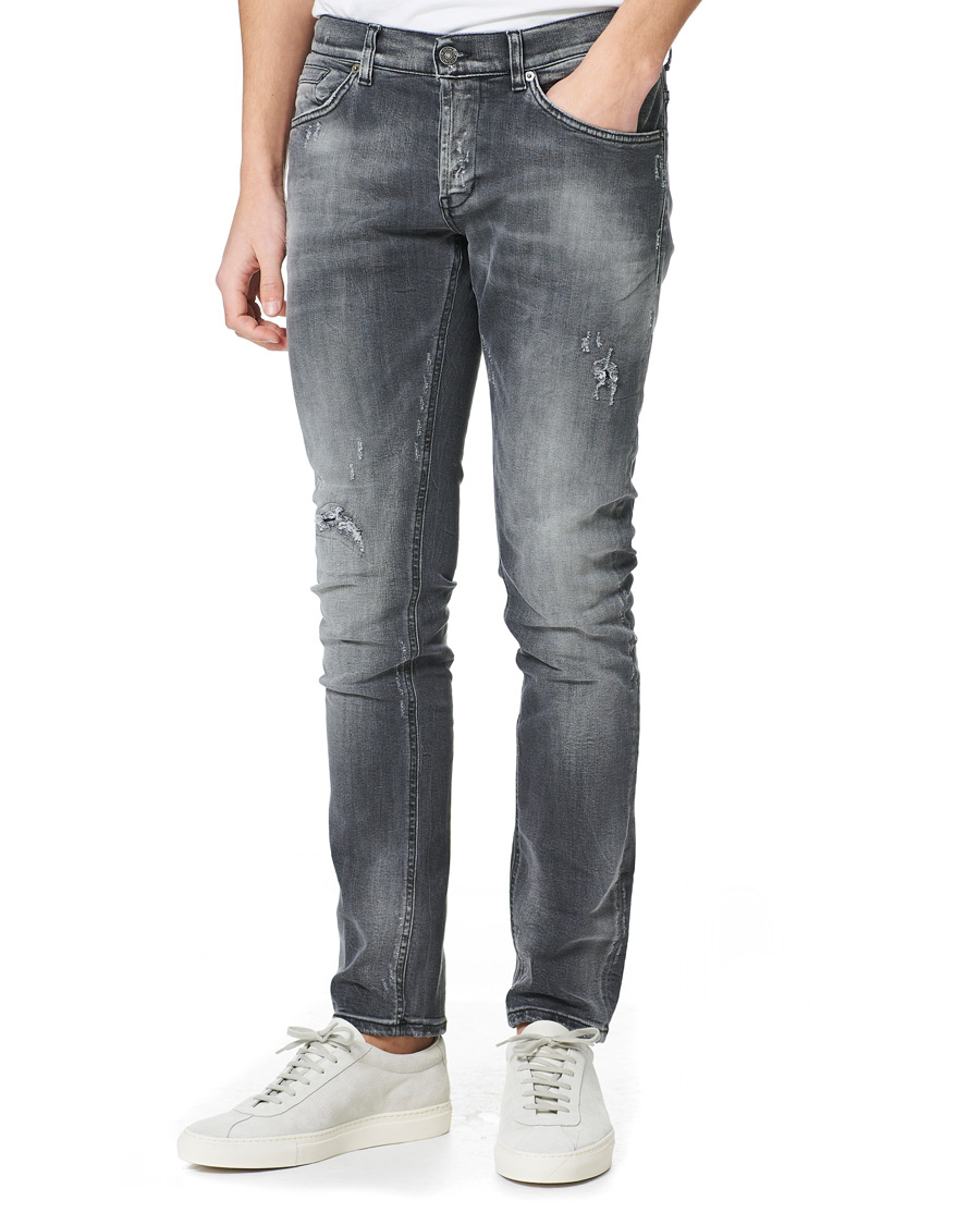 Heren | Jeans | Dondup | George Jeans Destoryed Medium Grey