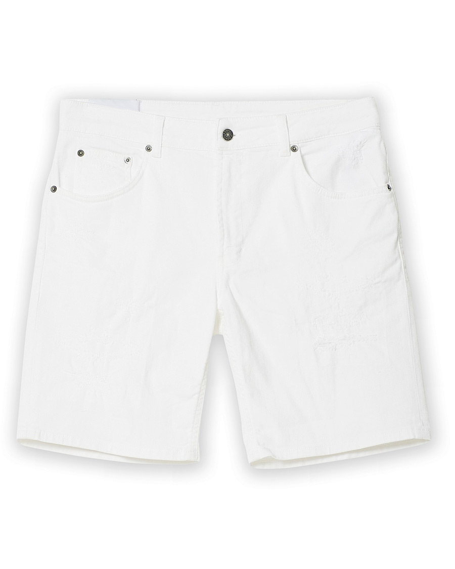 Heren | Korte broek | Dondup | Derek Denim Shorts Detroyed White