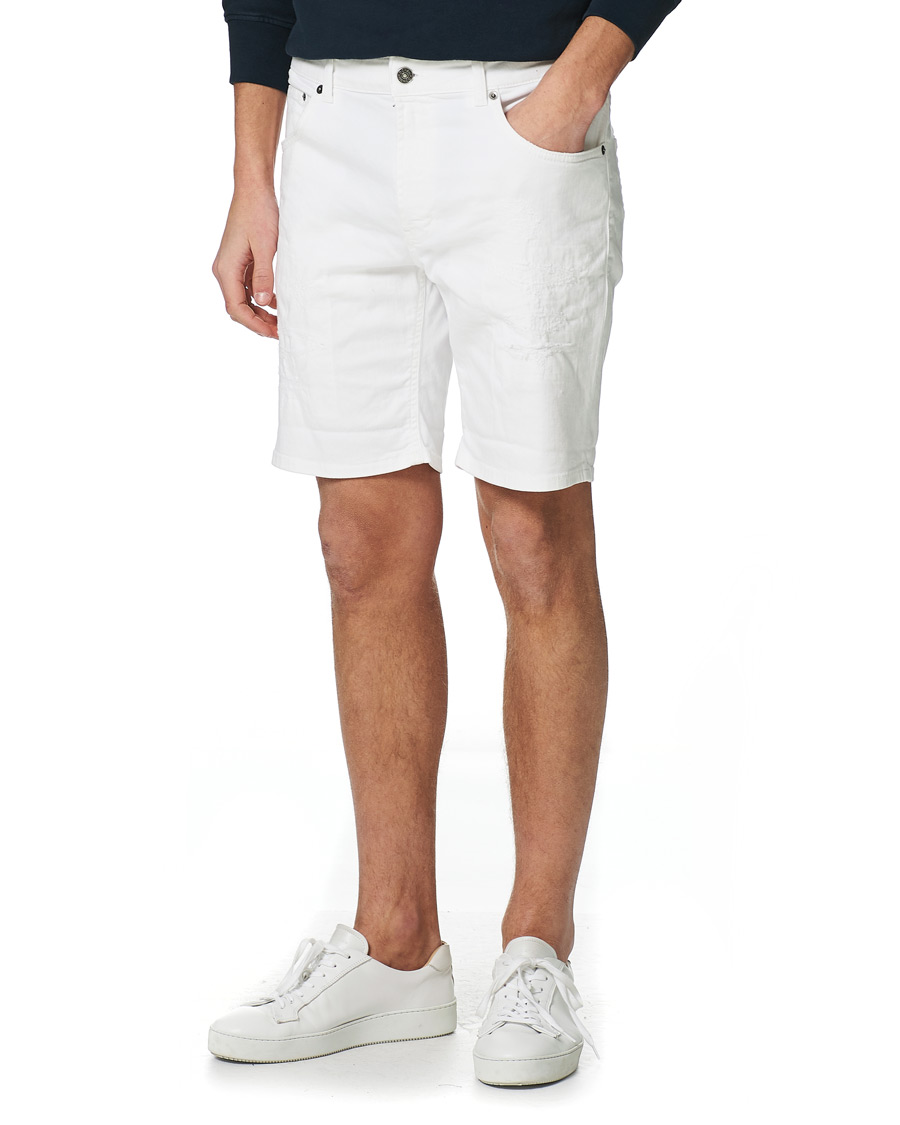 Heren | Korte broek | Dondup | Derek Denim Shorts Detroyed White
