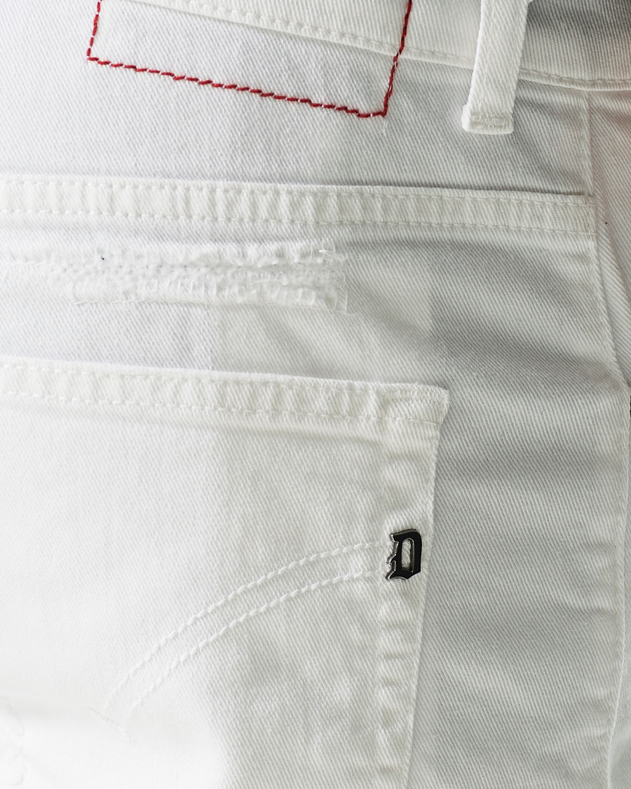 Heren | Korte broek | Dondup | Derek Denim Shorts Detroyed White
