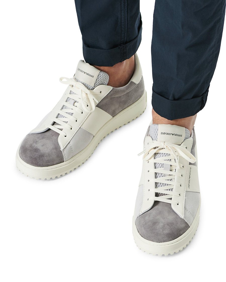 Heren | Emporio Armani Suede Sneaker Beige | Emporio Armani | Suede Sneaker Beige