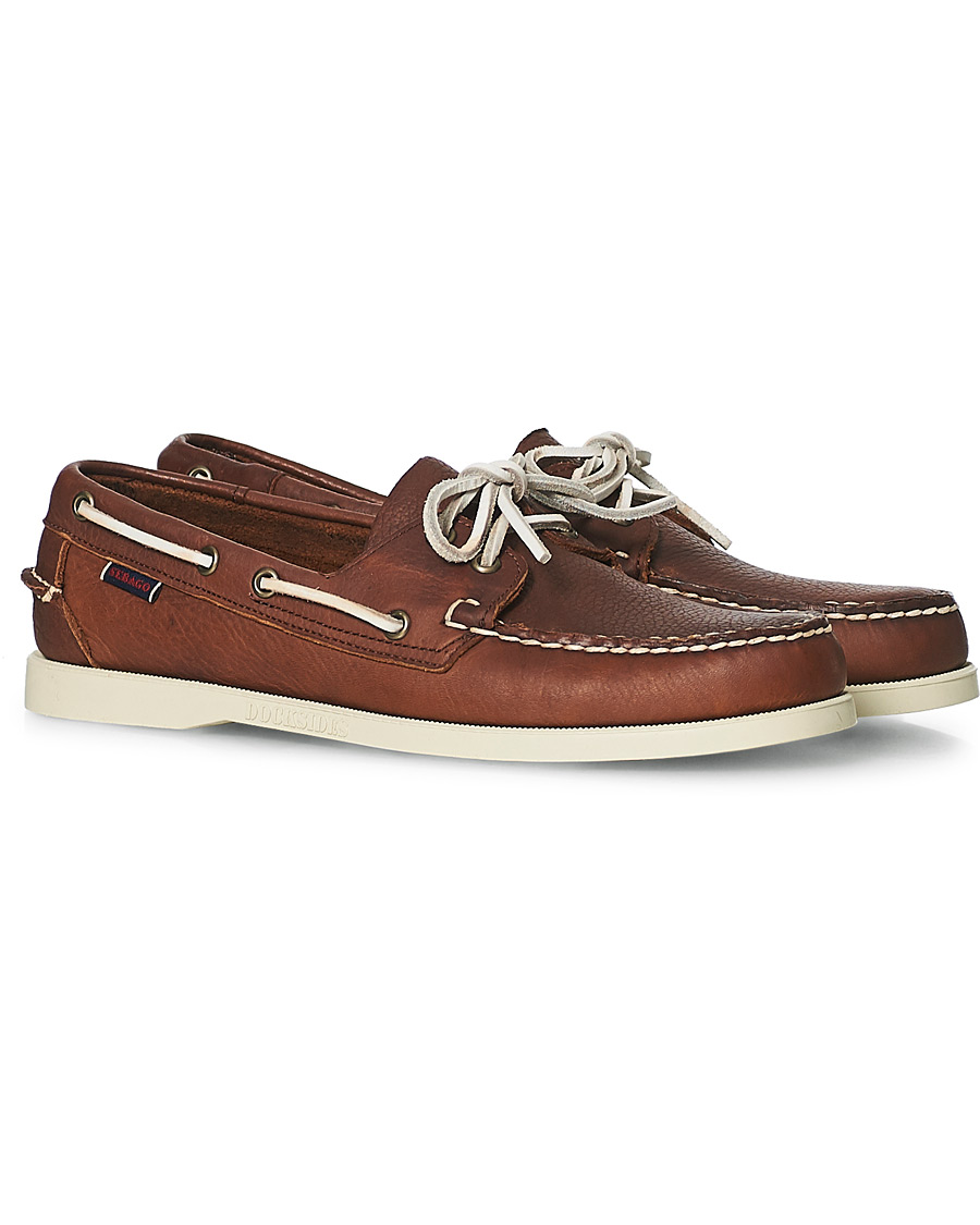 Heren | Sebago Docksides Boat Shoe Portland Brown | Sebago | Docksides Boat Shoe Portland Brown