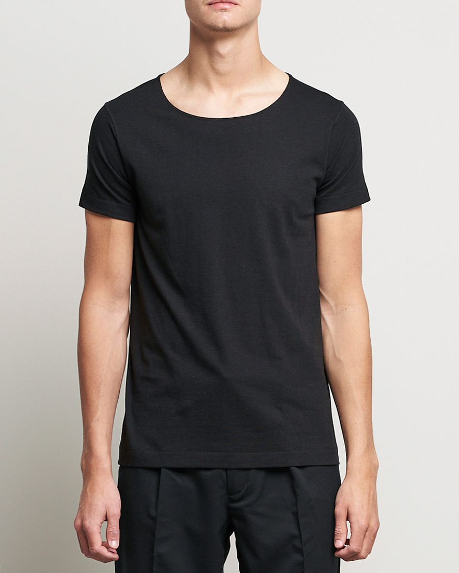 Heren | Contemporary Creators | Merz b. Schwanen | 1920s Loopwheeled T-Shirt Black