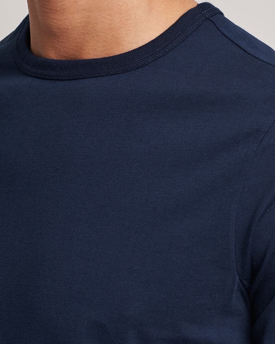 Heren | T-shirts | Merz b. Schwanen | 1950s Classic Loopwheeled Ink Blue