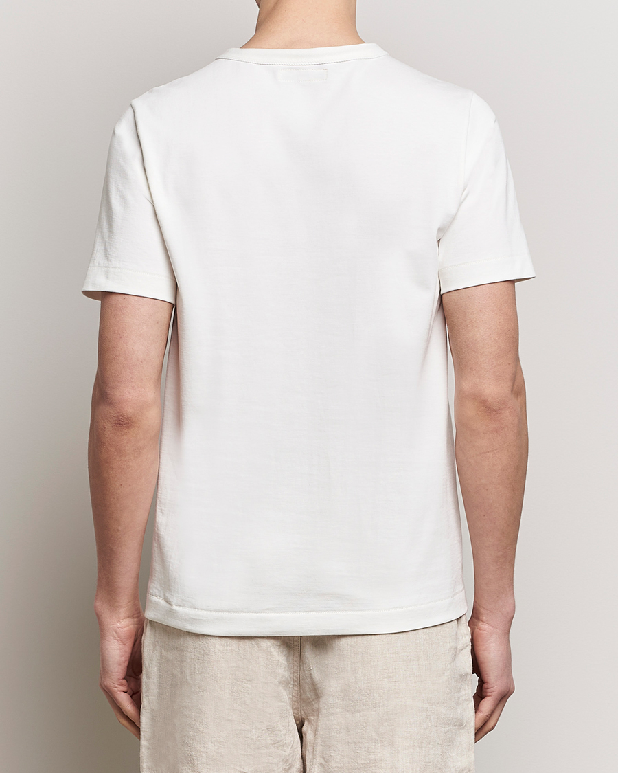 Heren | T-shirts | Merz b. Schwanen | Relaxed Fit Loopwheeled T-Shirt White