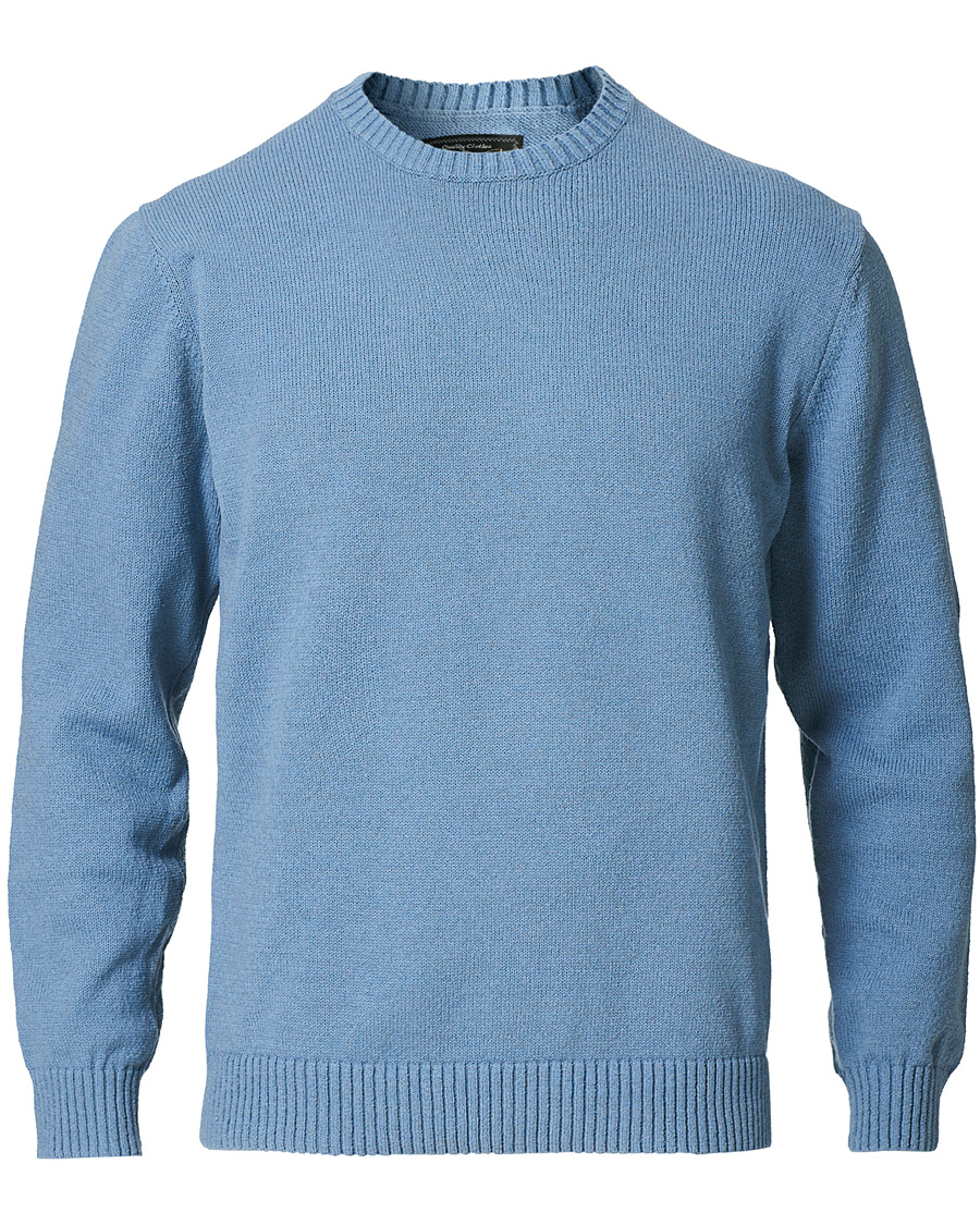 Heren | Truien | BEAMS PLUS | Lily Yarn Crew Neck Sax Blue