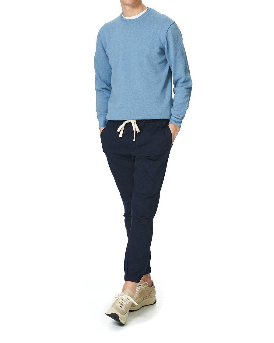 Heren | Truien | BEAMS PLUS | Lily Yarn Crew Neck Sax Blue