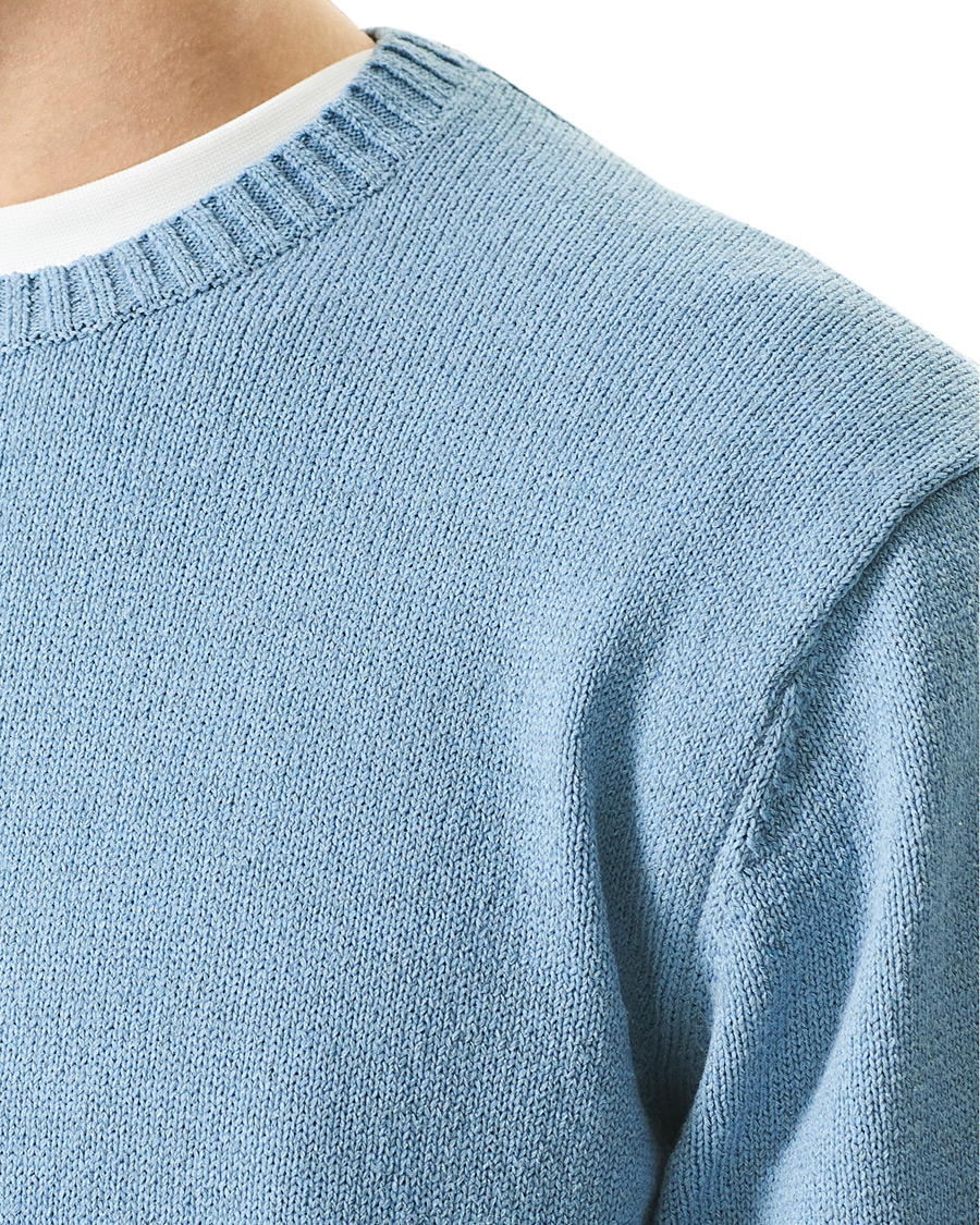 Heren | Truien | BEAMS PLUS | Lily Yarn Crew Neck Sax Blue