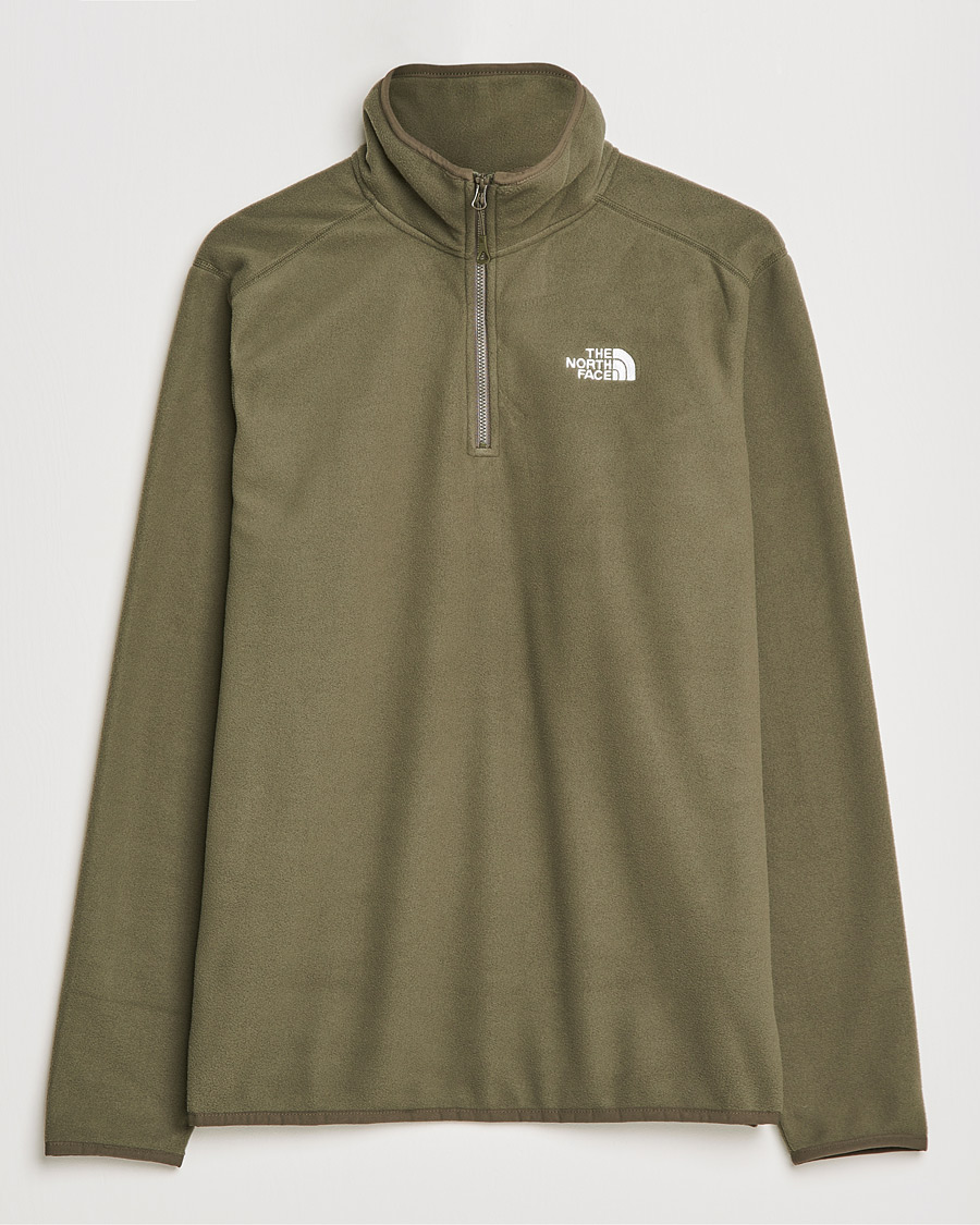 Heren | Truien | The North Face | 100 Glacier 1/4 Zip Taupe Green