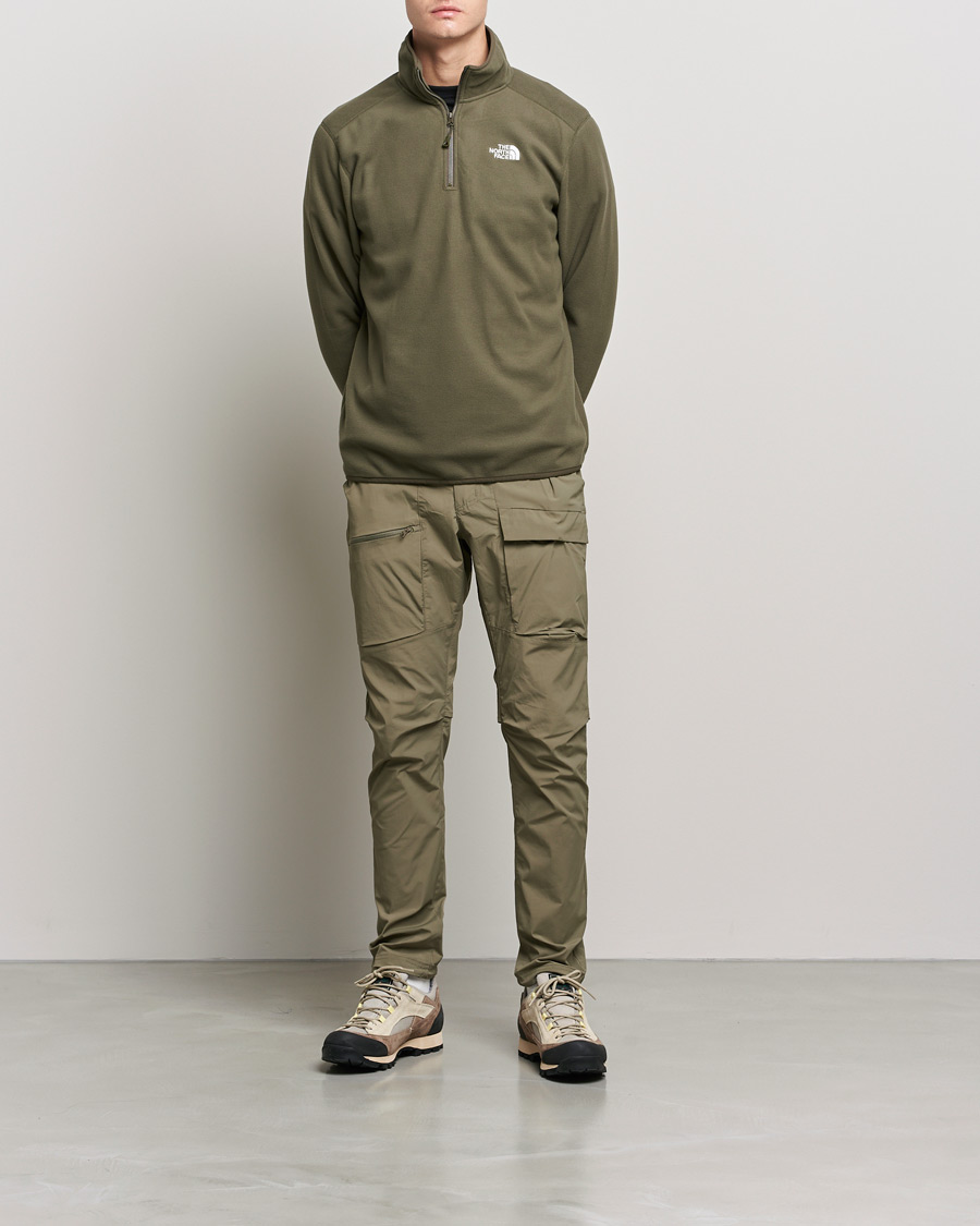 Heren | Truien | The North Face | 100 Glacier 1/4 Zip Taupe Green
