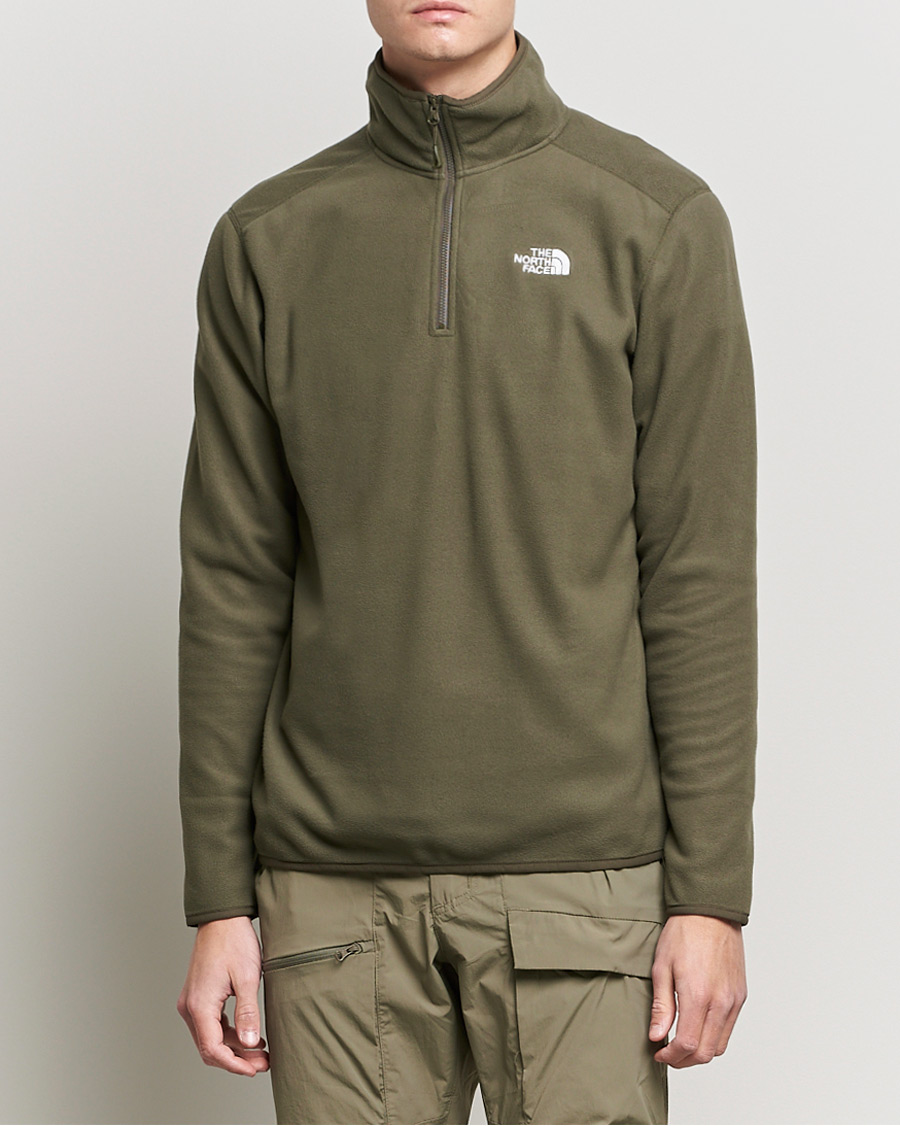 Heren | Truien | The North Face | 100 Glacier 1/4 Zip Taupe Green