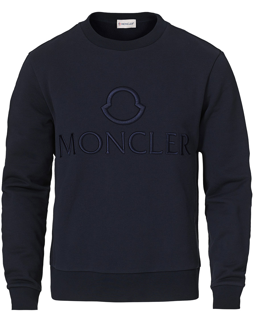 Heren | Truien | Moncler | Embroidered Logo Sweatshirt Navy