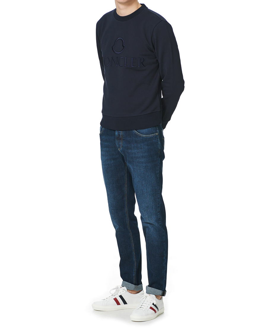 Heren | Truien | Moncler | Embroidered Logo Sweatshirt Navy