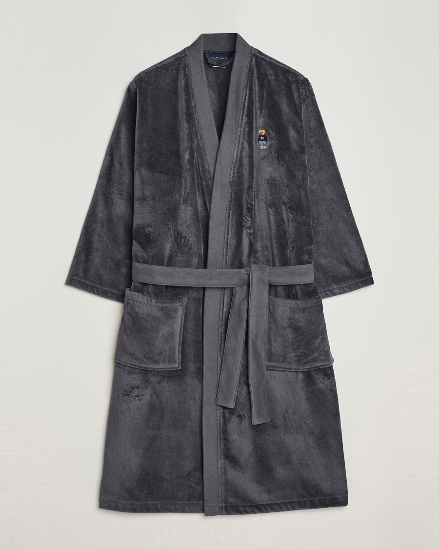 Heren | Pyjama's en gewaden | Ralph Lauren Home | Flag Sweater Bear Bathrobe Charcoal